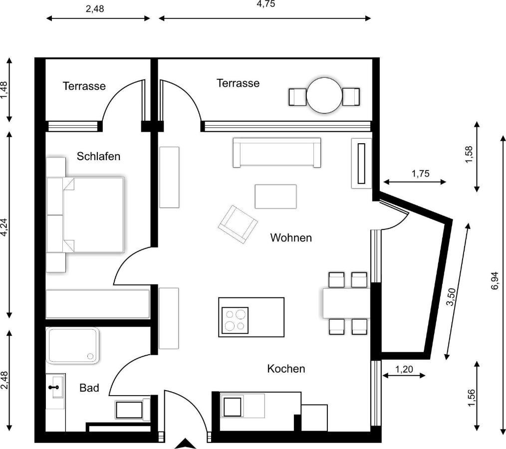 Sylter-Juwel-Mit-Traumblick Apartment Westerland Exterior photo